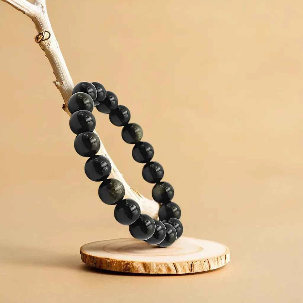 Bracelet for Protection & Grounding – Obsidian