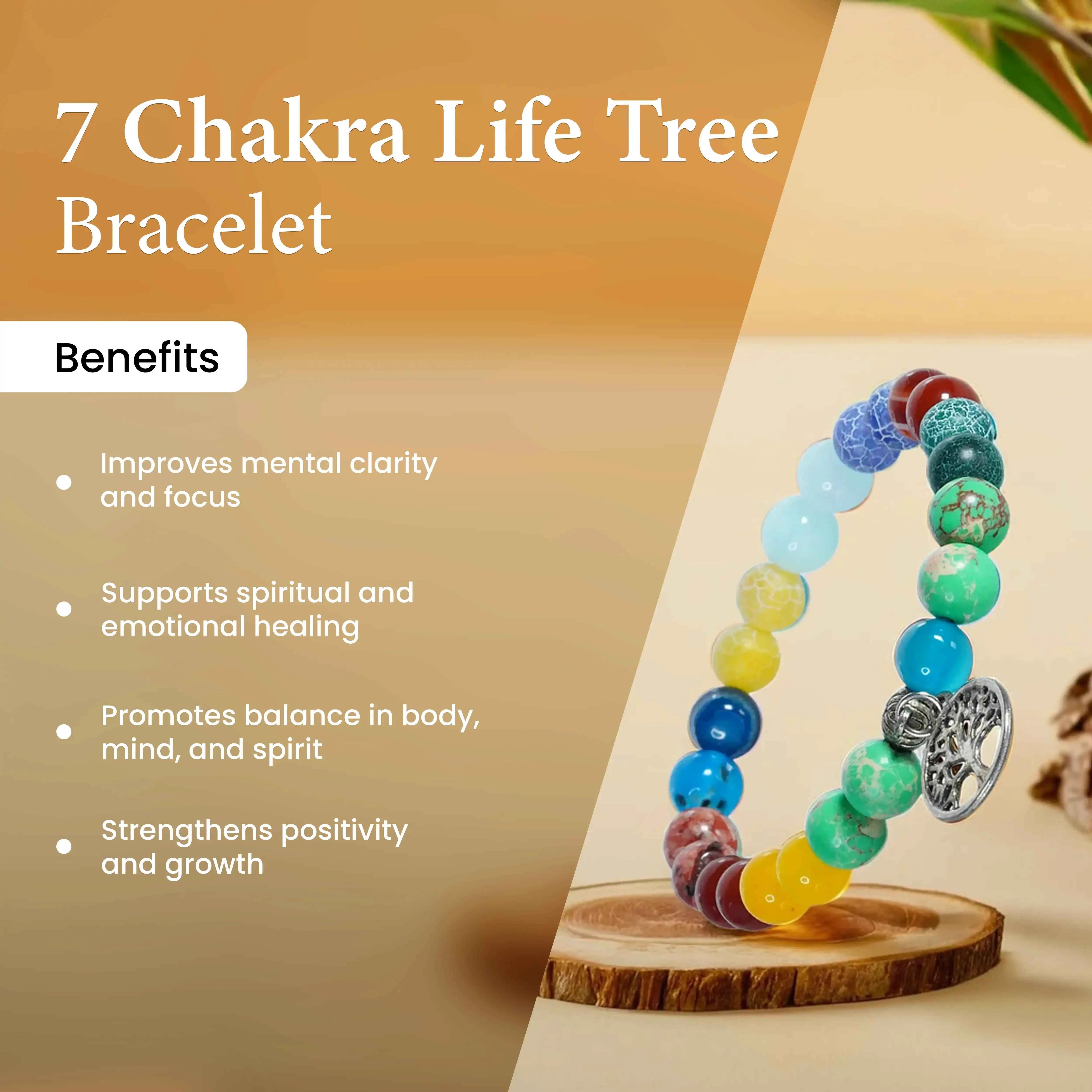 7 Chakra Life Tree Bracelet