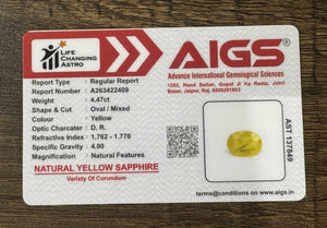 Yellow Sapphire - 4.47 Carats
