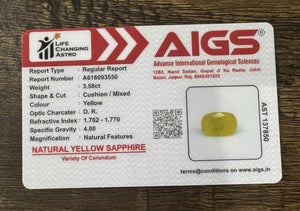 Yellow Sapphire - 3.58 Carats