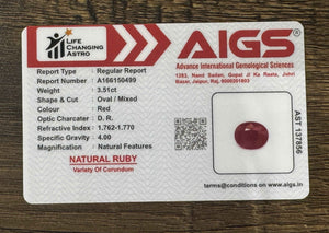 Ruby - 3.51 Carats