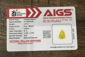 Yellow Sapphire - 2.87 Carats