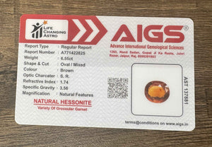 Hessonite - 6.55 Carats