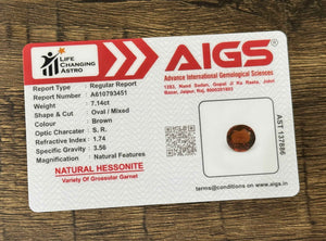 Hessonite - 7.14 Carats