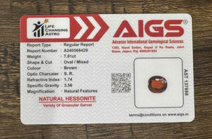 Hessonite - 7.81 Carats