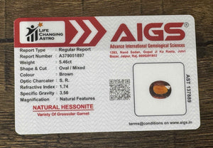 Hessonite - 5.46 Carats