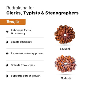 Rudraksha for Clerks, Typists & Stenographers