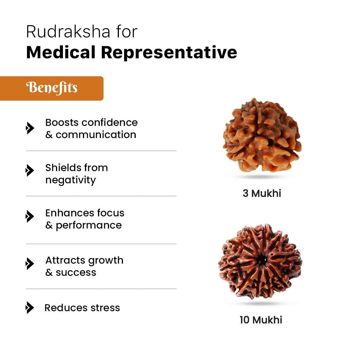 Rudraksha for Medical Representative