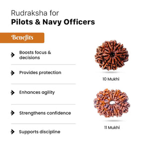 Rudraksha for Pilots & Navy Officers