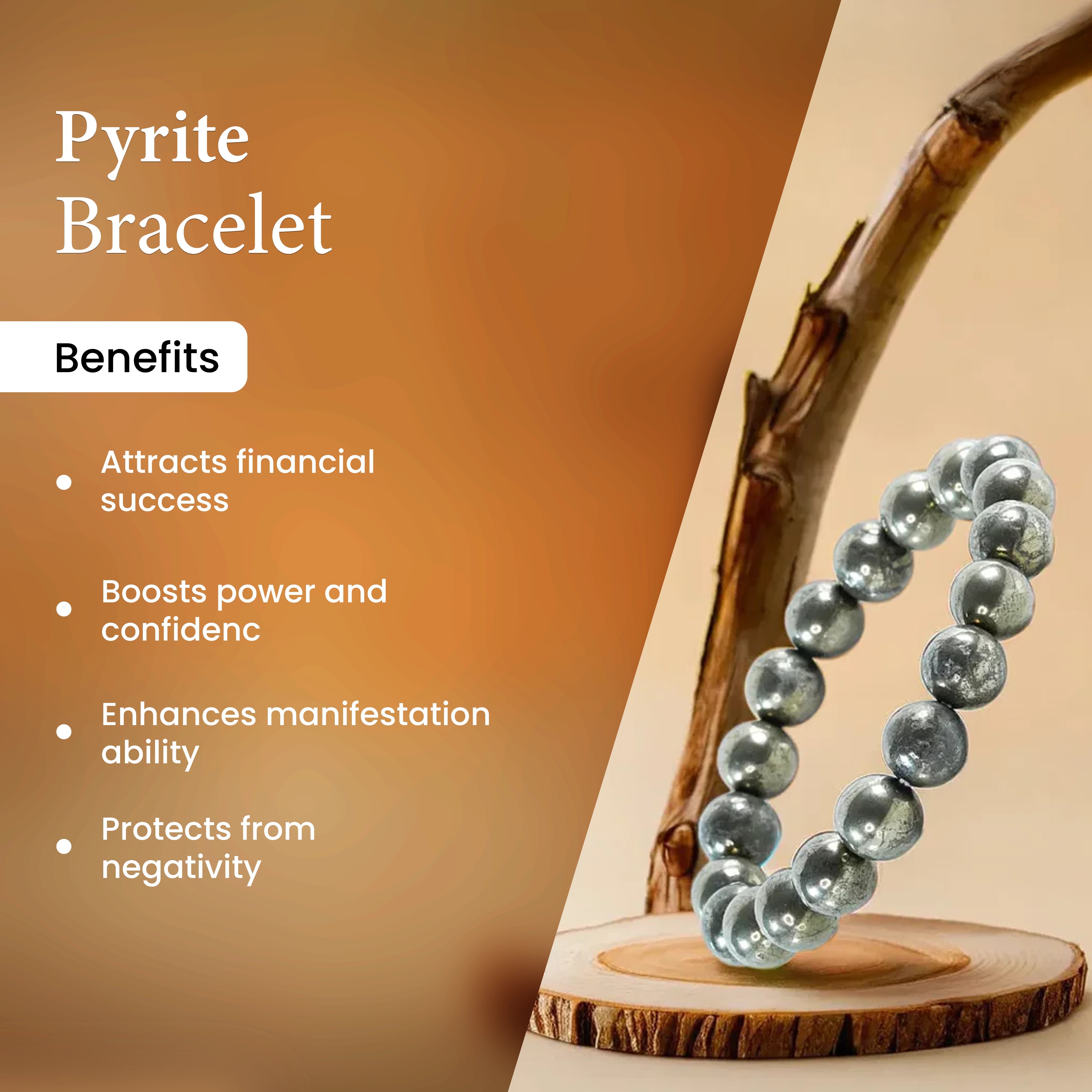 Bracelet for Abundance – Pyrite Bracelet