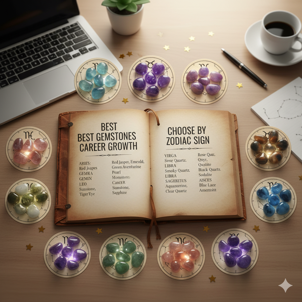 Best Gemstones for Career Growth: Choose by Zodiac Sign