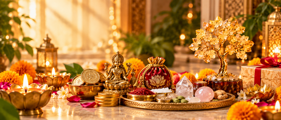 Laxmi Potli for Diwali 2026: What to Put Inside, Plus Crystal Tree and Vastu Gift Ideas