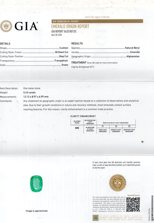 Afganistan Emerald (Panna) 5.43 Carats - Media 6