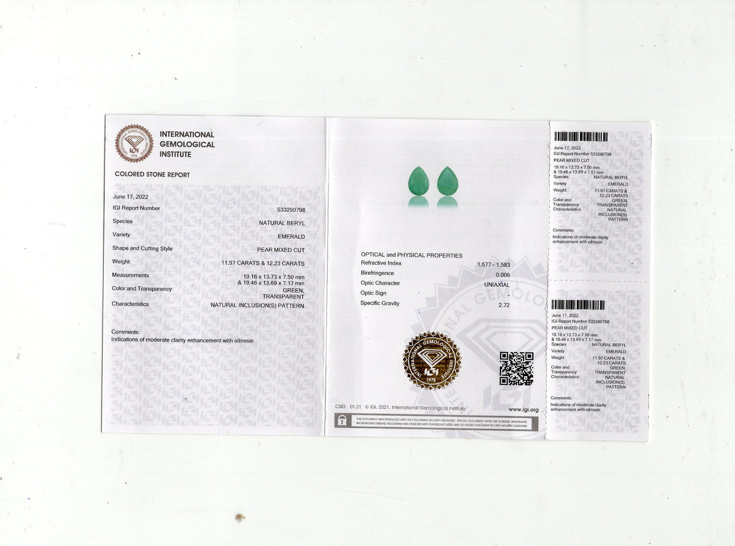 
                    
                      Zambian Emerald (Panna) 24.20 Carat - Media 7
                    
                  