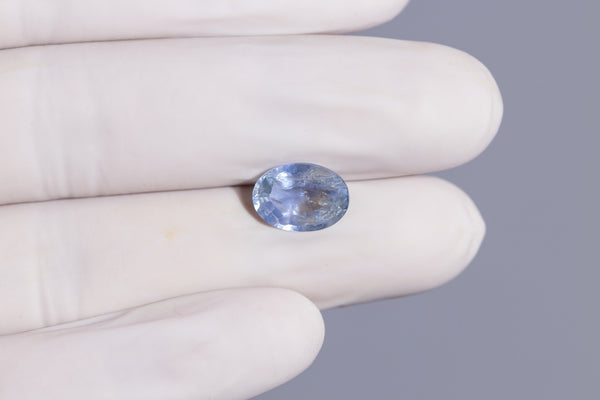 Natural Blue Sapphire (Neelam) 4.79 Carats - Media 4