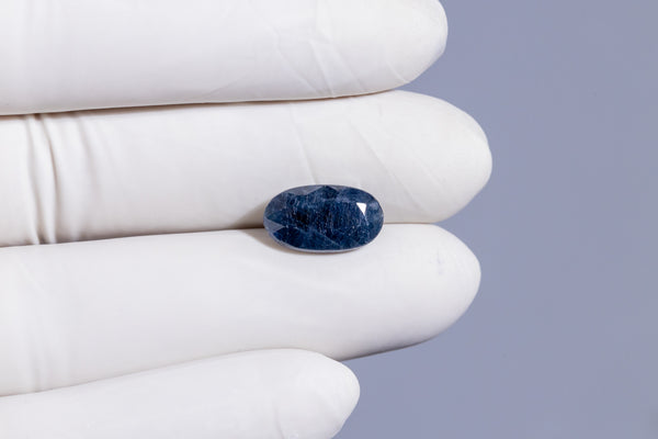 Natural Blue Sapphire (Neelam) 7.46 Carats - Media 4