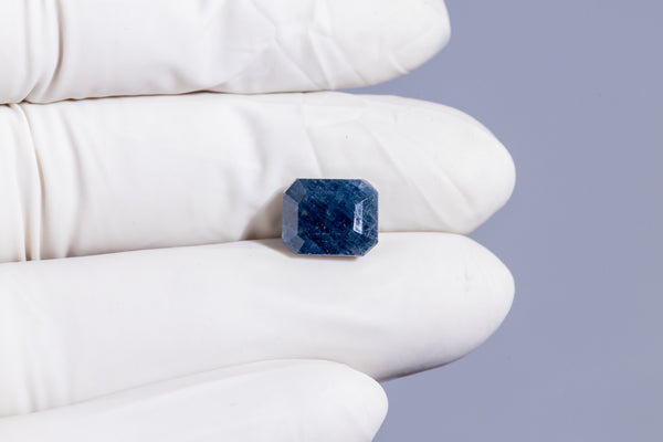 Natural Blue Sapphire (Neelam) 7.58 Carats - Media 4