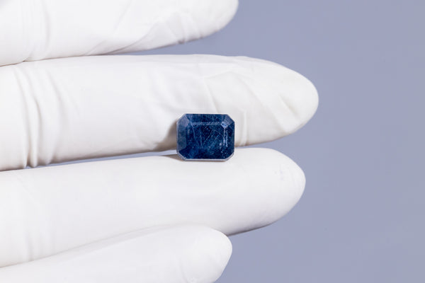 Natural Blue Sapphire (Neelam) 8.43 Carats - Media 4