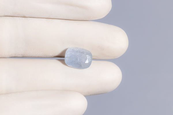 Natural Blue Sapphire (Neelam) 8.19 Carats - Media 4