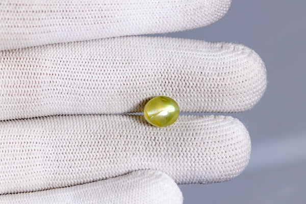 NATURAL CAT'S EYE (Lehsuniya) 5.55 Carats - Media 4