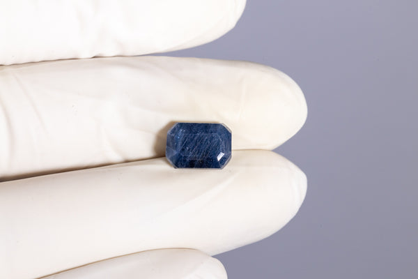 Natural Blue Sapphire (Neelam) 5.76 Carats - Media 4