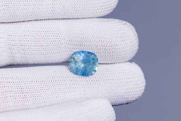 Natural Blue Sapphire (Neelam) 6.08 Carats - Media 4
