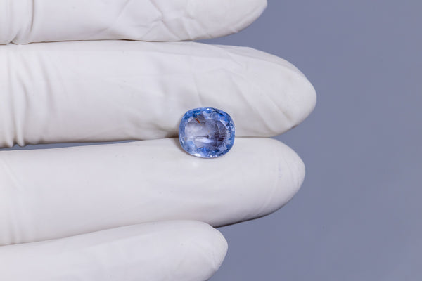 Natural Blue Sapphire (Neelam) 5.02 Carats - Media 4