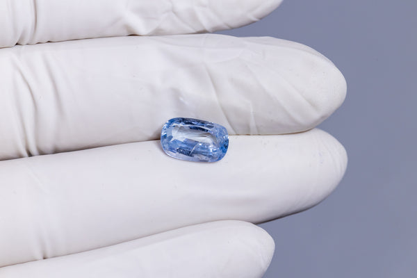 Natural Blue Sapphire (Neelam) 4.09 Carats - Media 4