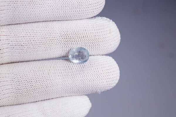 Natural Blue Sapphire (Neelam) 3.80 Carats - Media 4