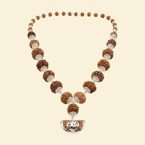 1-14 Mukhi Rudraksha Mala (Silver)