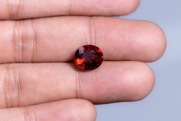 NATURAL HESSONITE (GOMED) 5.79  CARATS - Media 4