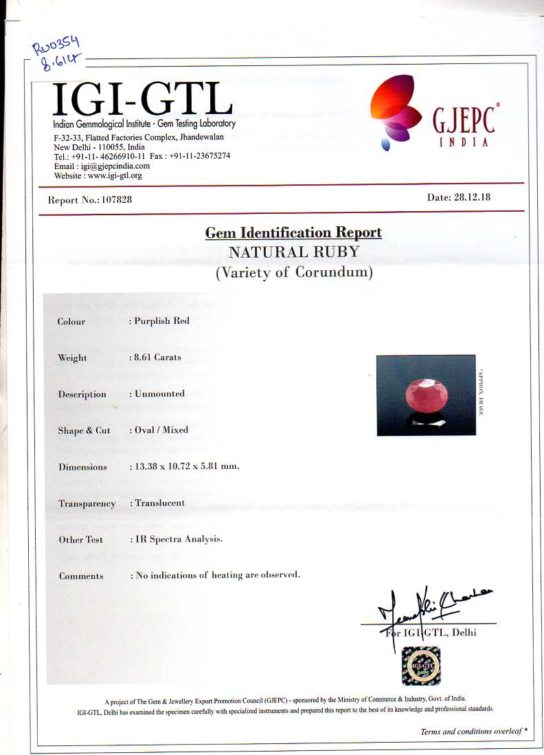 
                    
                      Natural Ruby (Manik) 8.61 Carats - Media 5
                    
                  