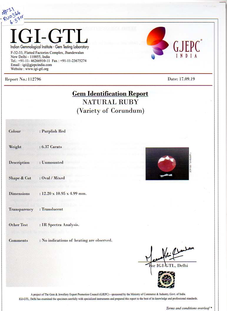 
                    
                      Natural Ruby (Manik) 6.37 Carats - Media 5
                    
                  