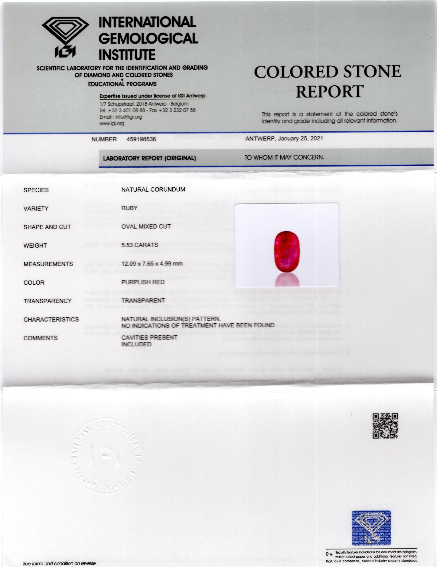 
                    
                      Burmese Ruby (Manik) 5.53 Carats - Media 5
                    
                  