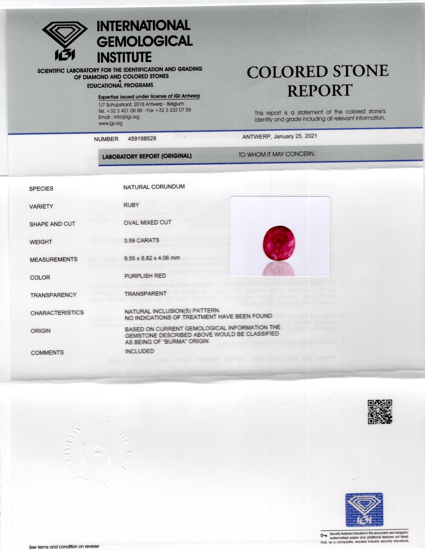 
                    
                      Burmese Ruby (Manik) 3.59 Carats - Media 5
                    
                  