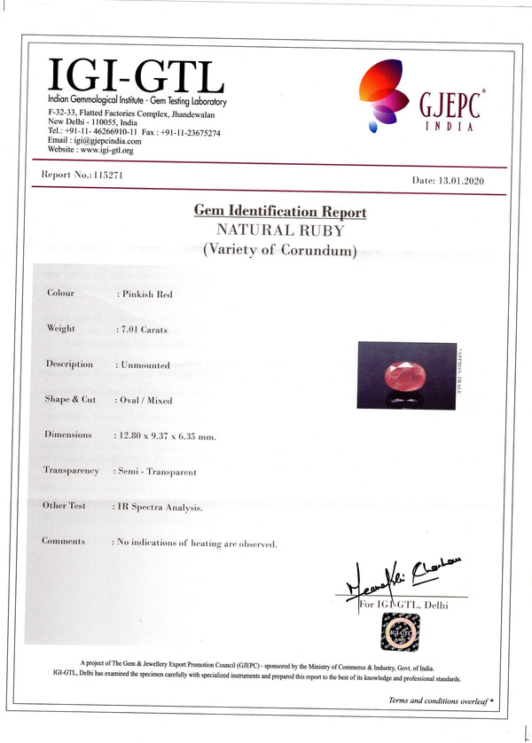 Burmese Ruby (Manik) 7.01 Carats - Media 5