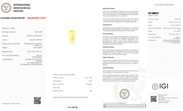 Natural Yellow Sapphire (Pukhraj) 6.02 Carats - Media 6