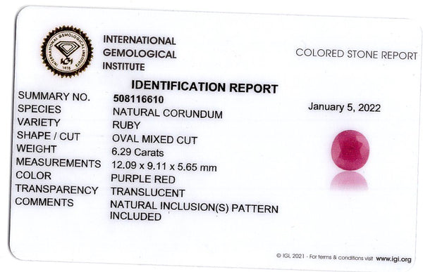 Natural Ruby (Manik) 6.29 Carats - Media 6