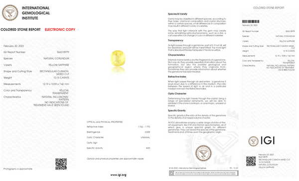 Natural Yellow Sapphire (Pukhraj) 10.15 Carats - Media 6