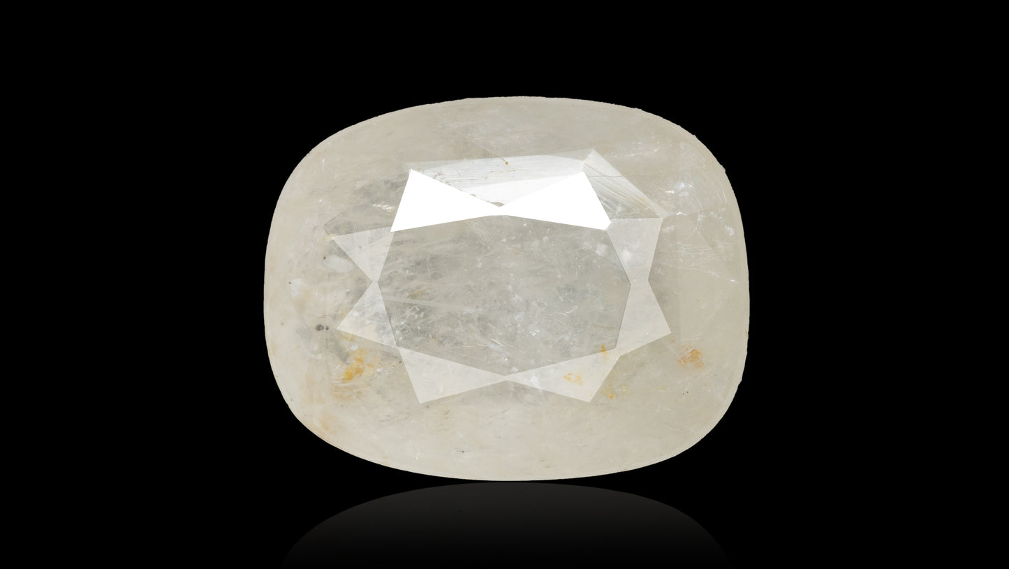 NATURAL WHITE SAPPHIRE 6.49 CARATS - White Sapphire (Safed Pukhraj)
