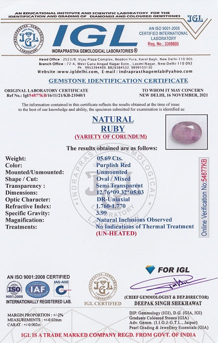 
                    
                      Burmese Ruby (Manik) 5.69 Carats - Media 6
                    
                  