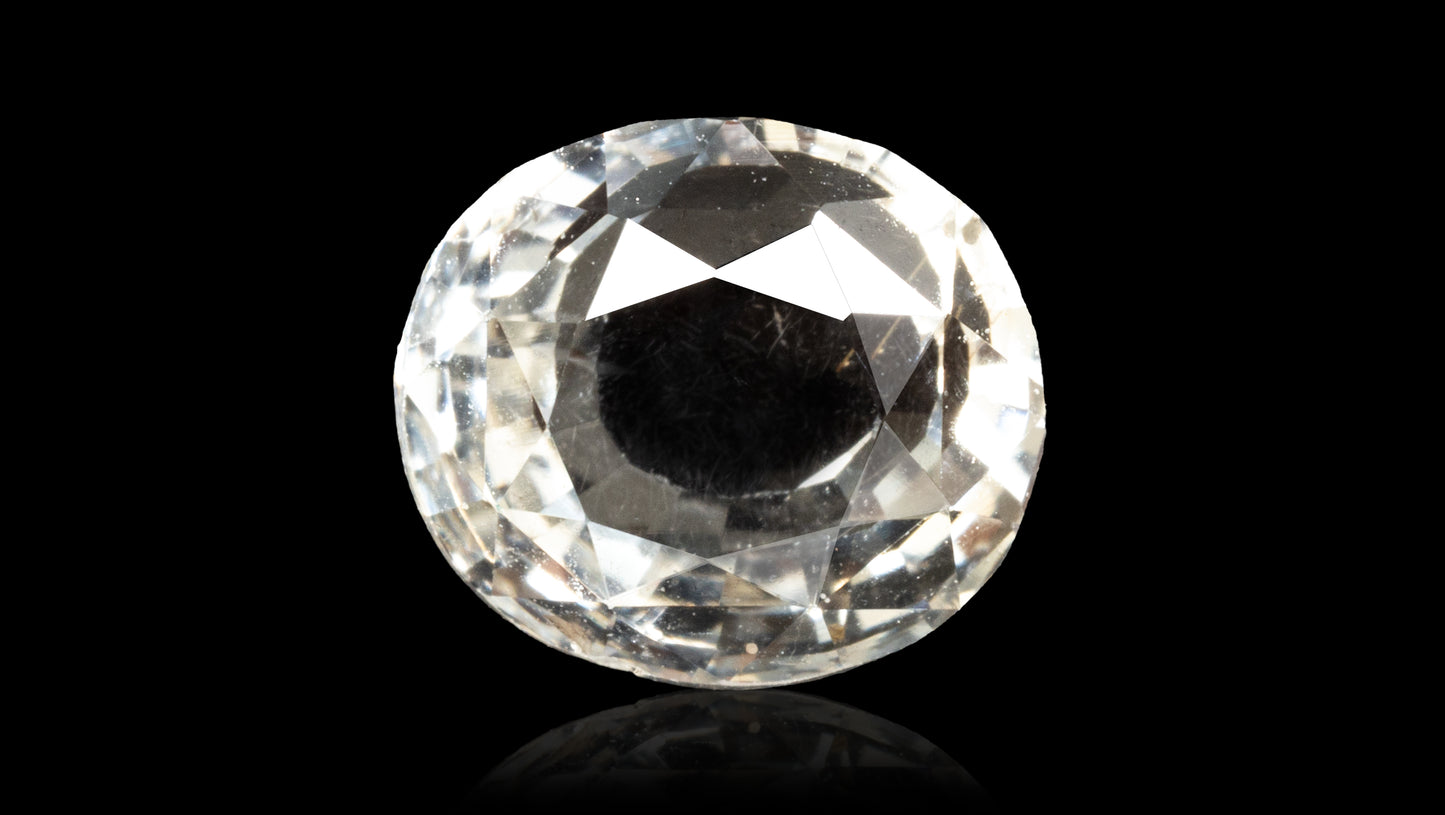 NATURAL WHITE SAPPHIRE 1.84 CARATS - White Sapphire (Safed Pukhraj)