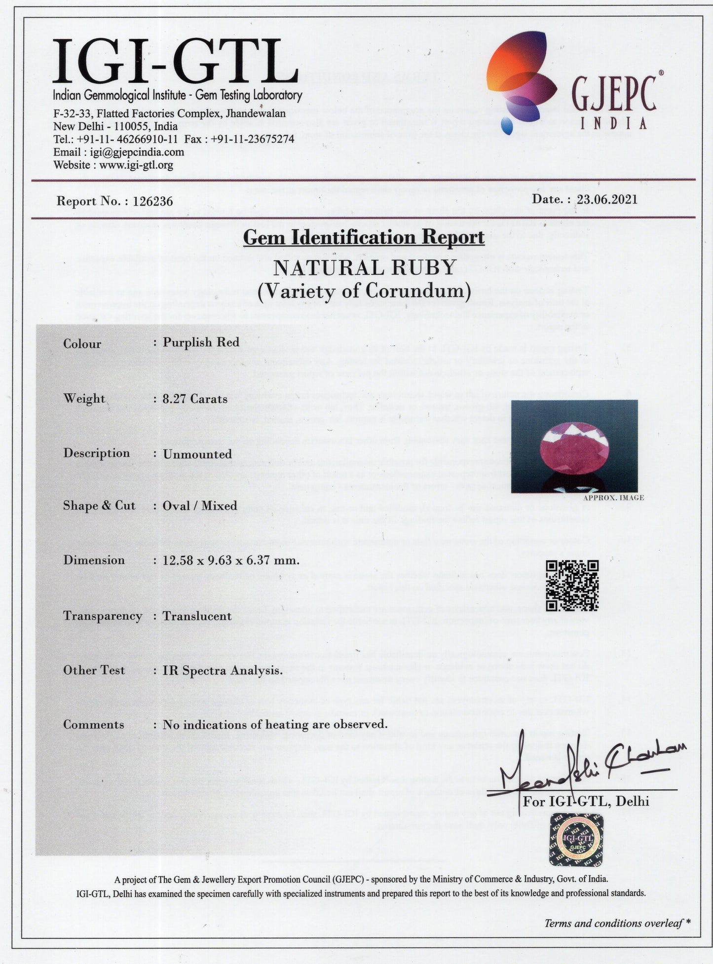 
                    
                      Natural Ruby (Manik)  8.27 Carats - Media 6
                    
                  