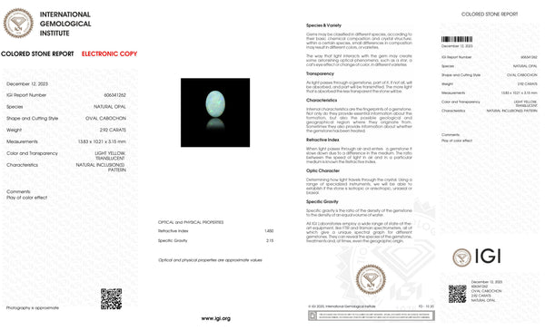 NATURAL OPAL 2.92 CARATS - Media 6
