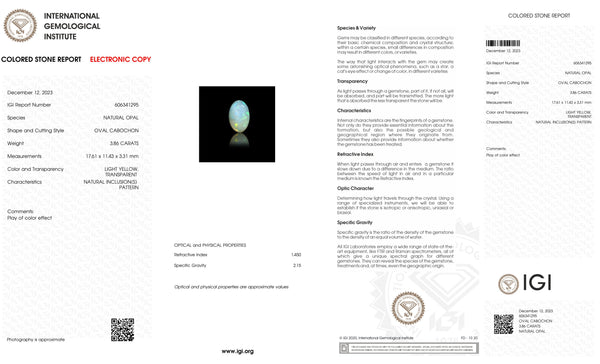 NATURAL OPAL 3.86 CARATS - Media 6