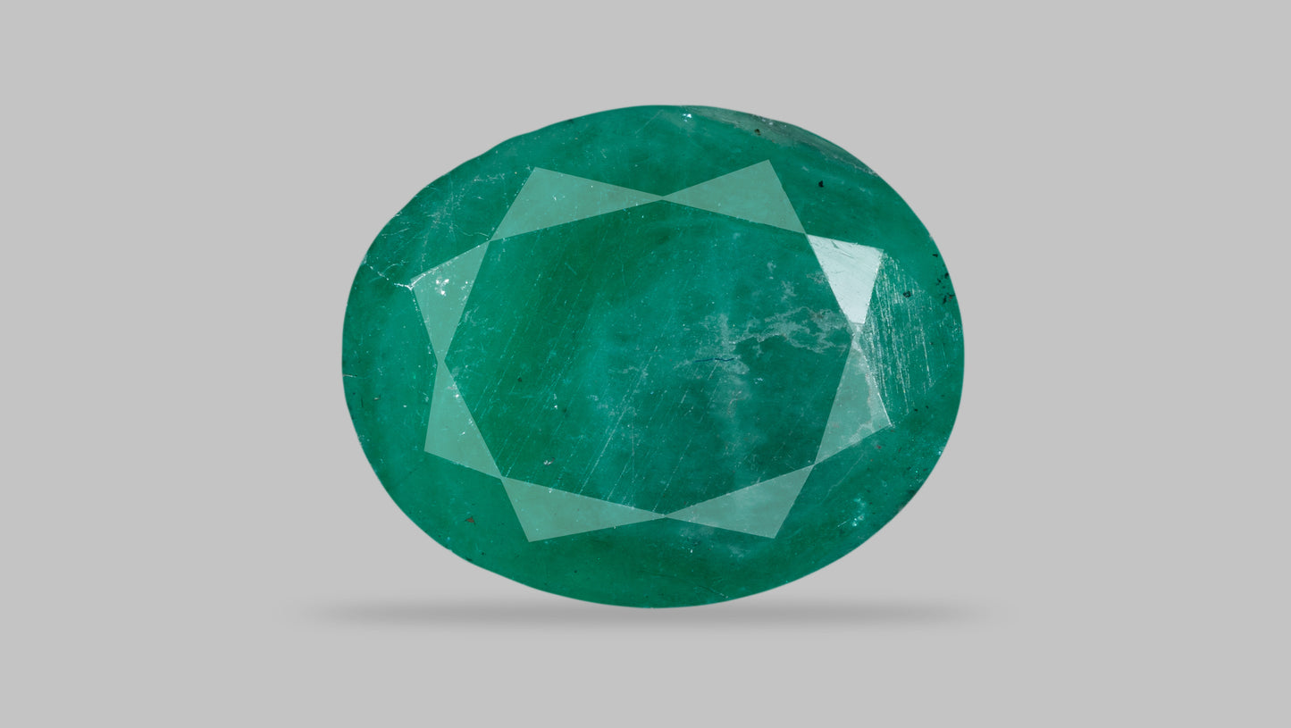 Minor Oil Natural Zambian Emerald (Panna) 2.97 Carats - Emerald (Panna)