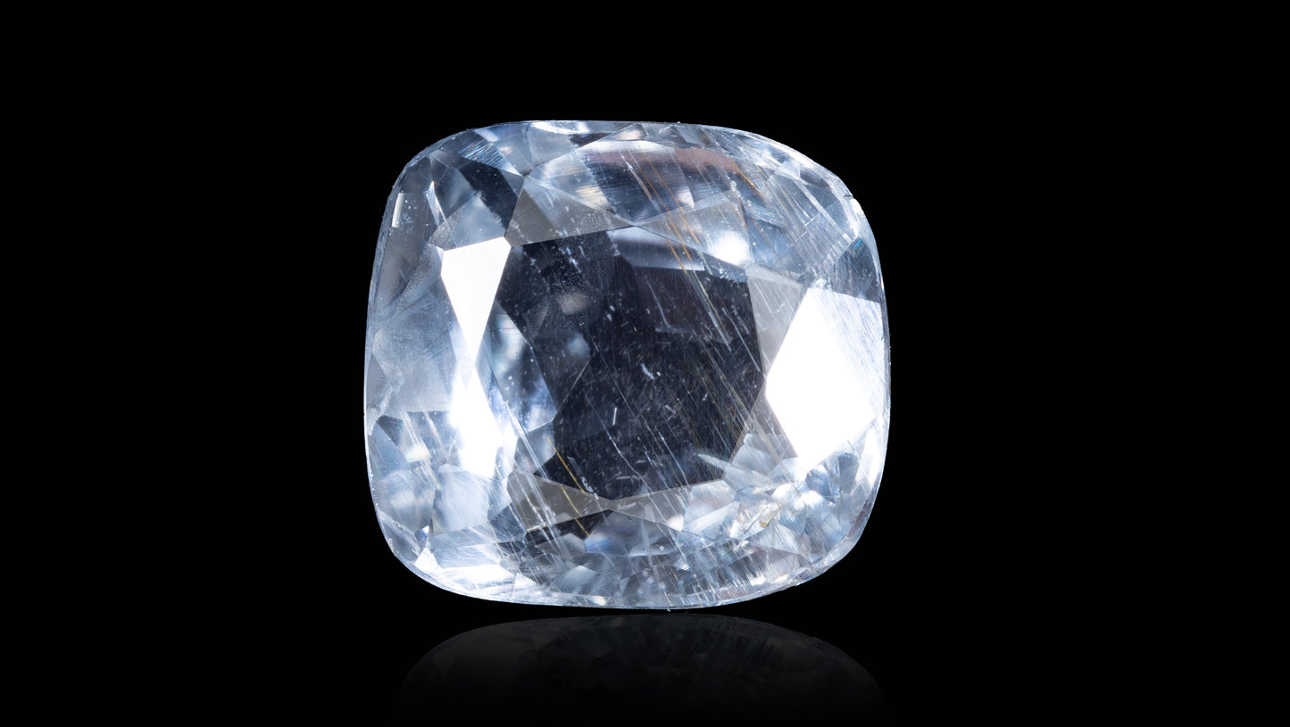 NATURAL WHITE SAPPHIRE 2.82 CARATS - White Sapphire (Safed Pukhraj)