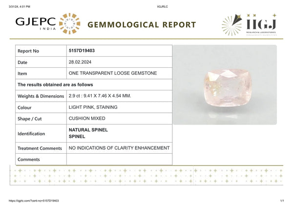 NATURAL SPINEL 2.90 CARATS - Media 6