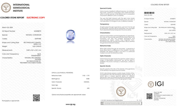 Natural Blue Sapphire (Neelam) 5.02 Carats - Media 6