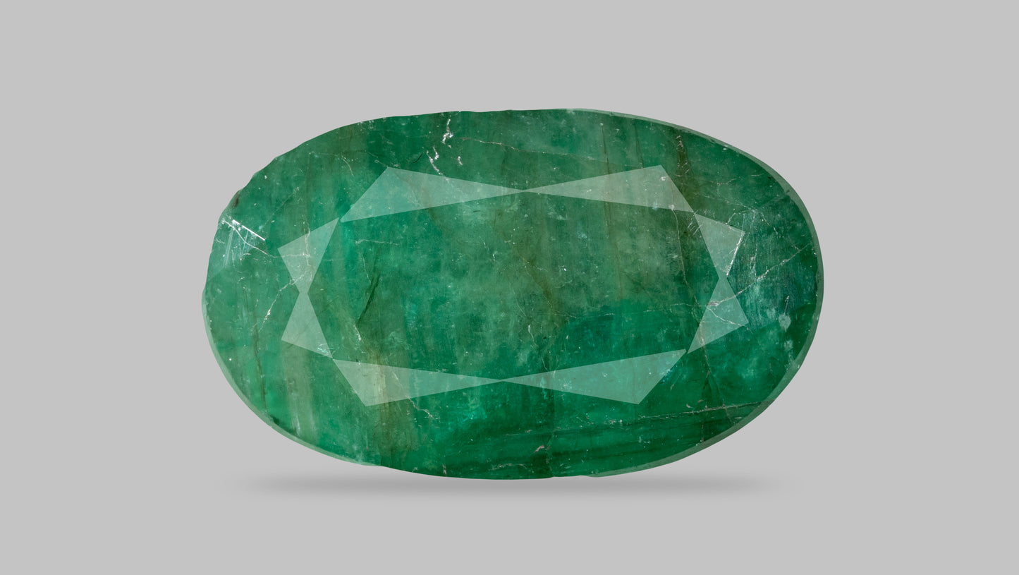 Minor Oil Natural Zambian Emerald (Panna) 4.89 Carats - Emerald (Panna)
